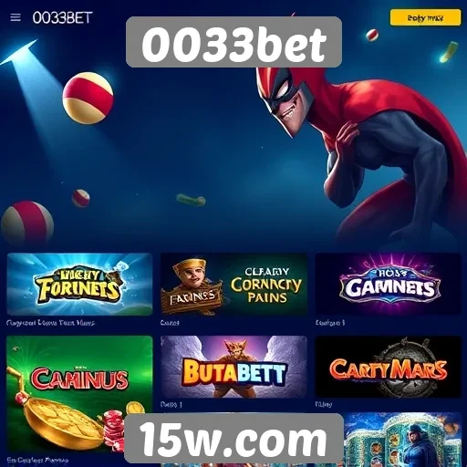 Variedade de jogos oferecidos pelo 0033bet